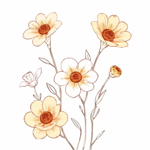 Pale yellow flowers on a delicate branch against a white background
